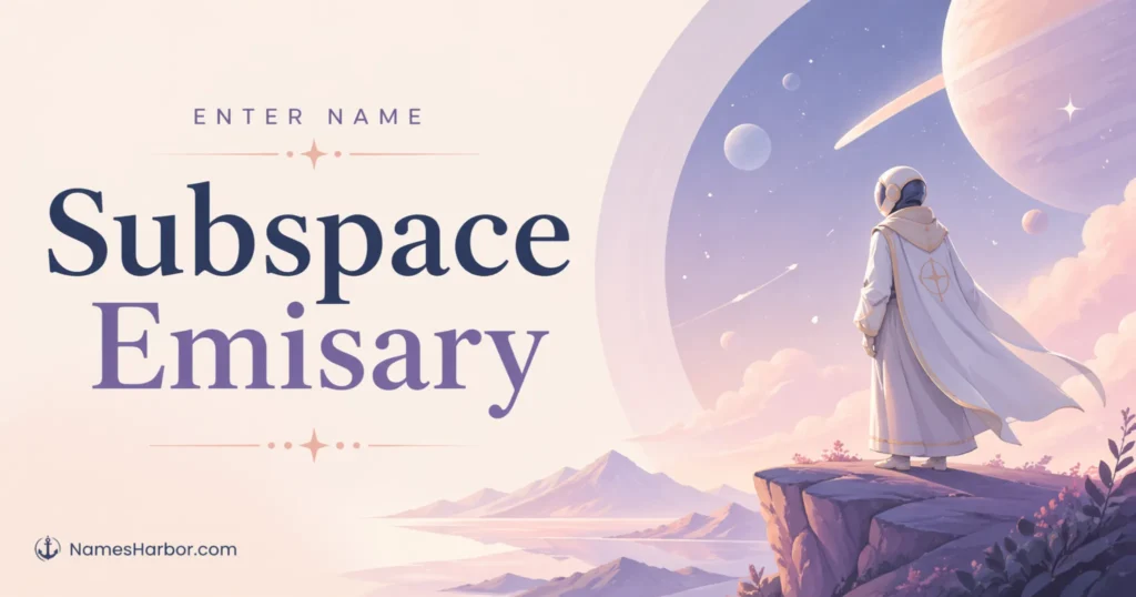 enter name subspace emisary