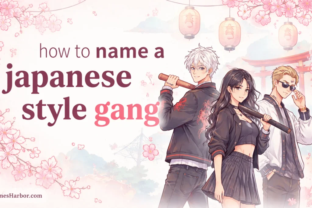 how to name a japanese style gang
