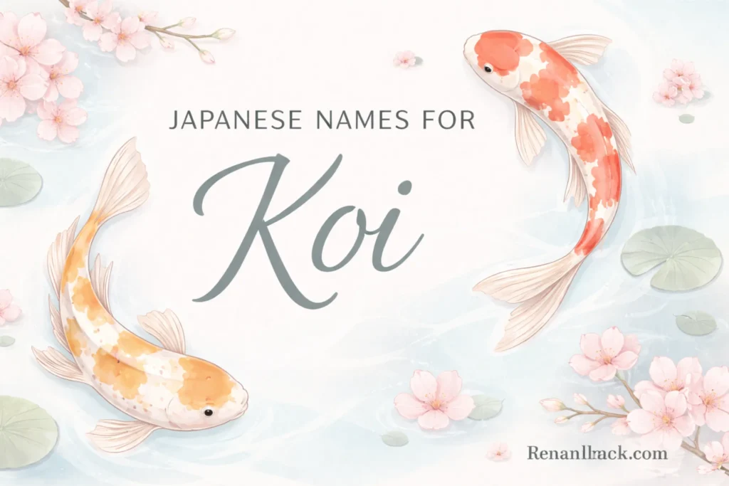 japanese names for koi