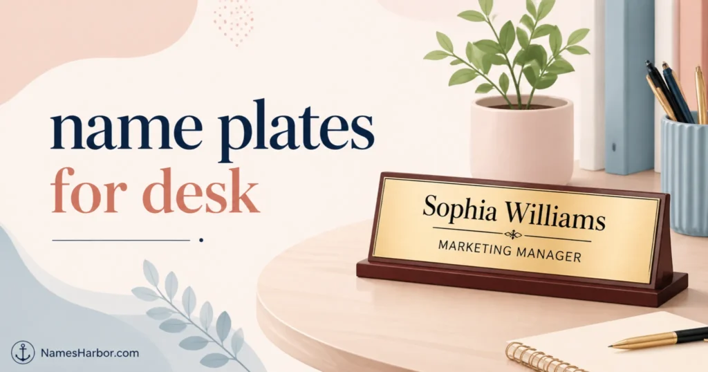 name plates for desk