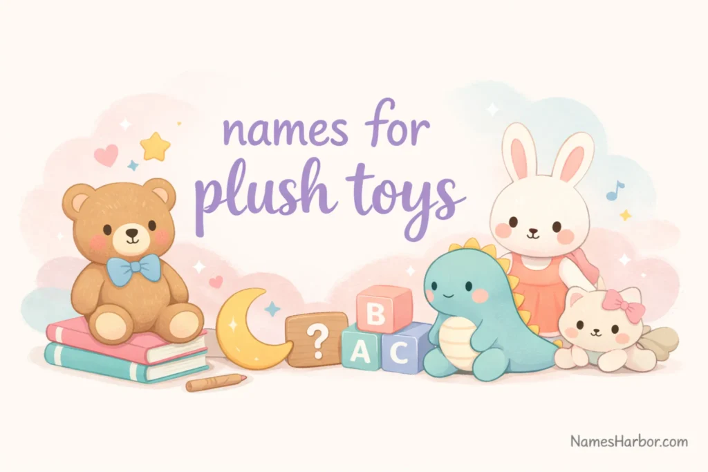 names for plush toys