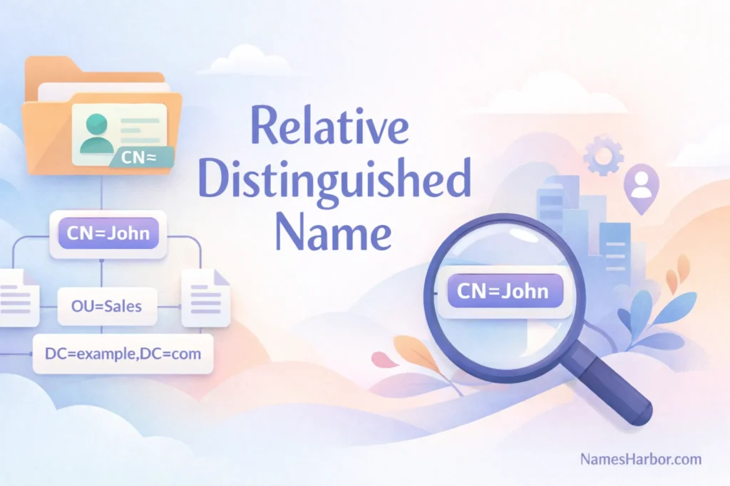 relative distinguished name