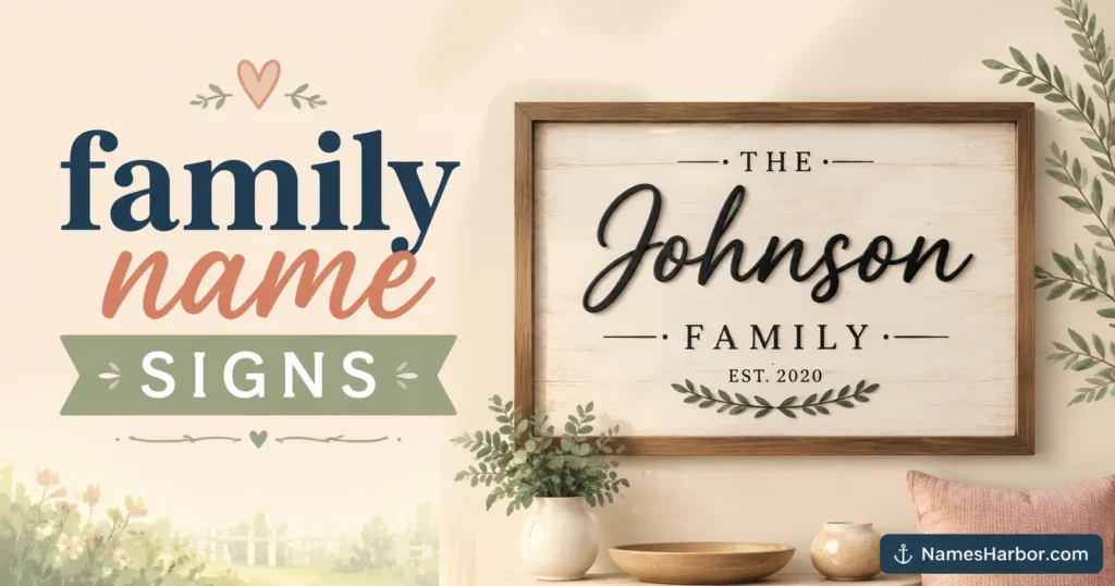 family name signs