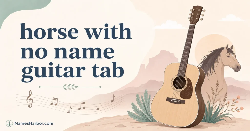 horse with no name guitar tab