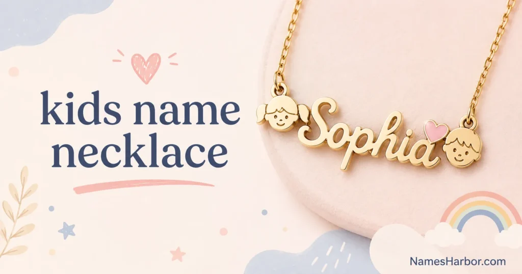 kids name necklace