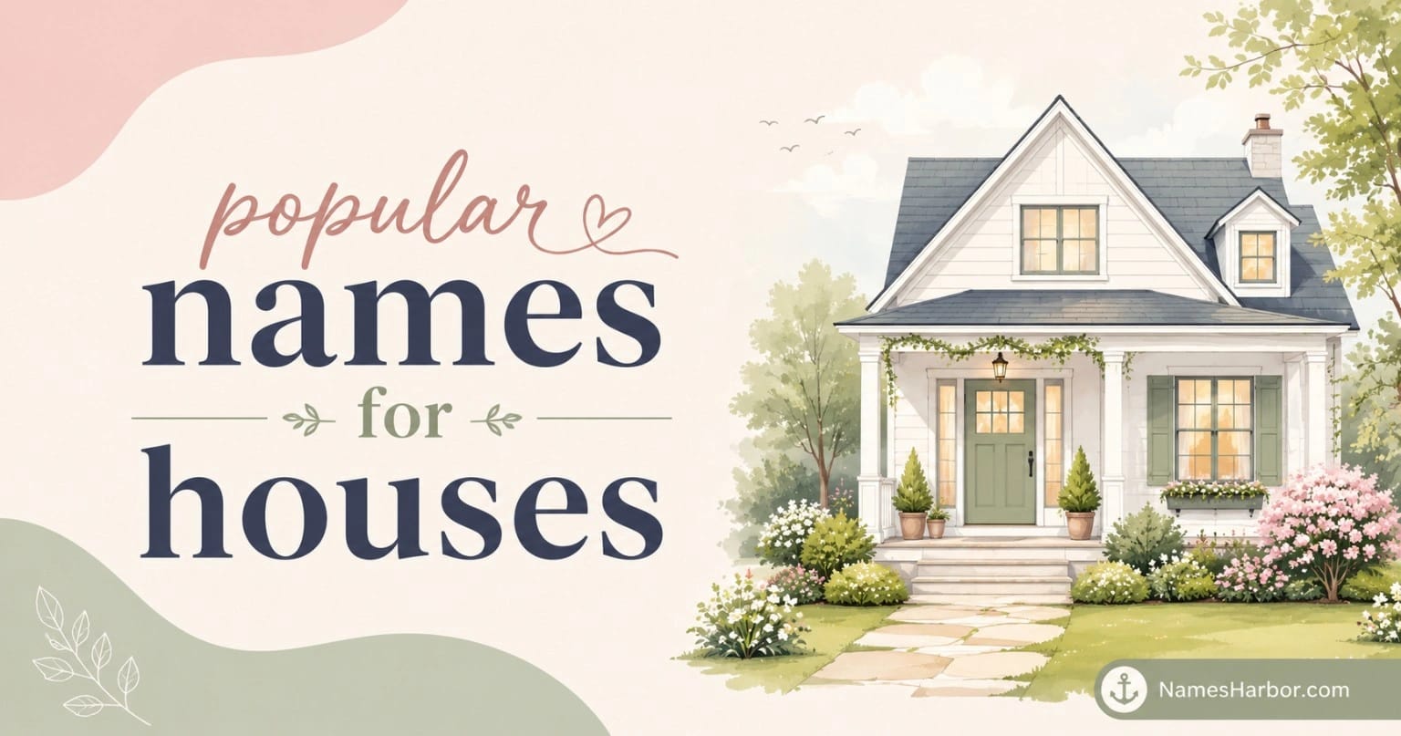 popular names for houses